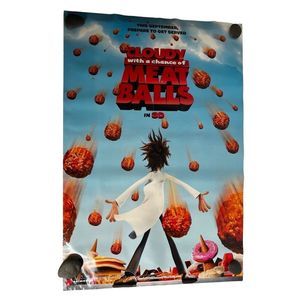 Cloudy with a Chance of Meatballs Original Movie Poster 40" X 27"